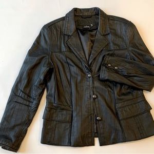 Tribal Leather Coat! Y2K!